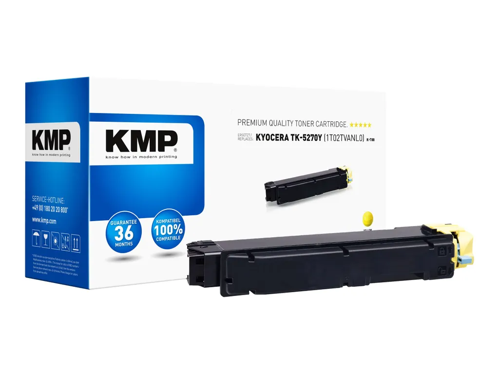 Toner KMP Giallo per Kyocera - Dimentica i Problemi di Stampa