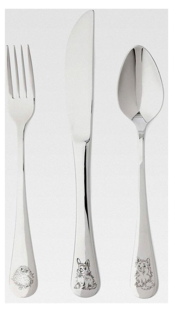 Besteckset Little Wren von Wrendale Designs mit Messer, Gabel und Löffel