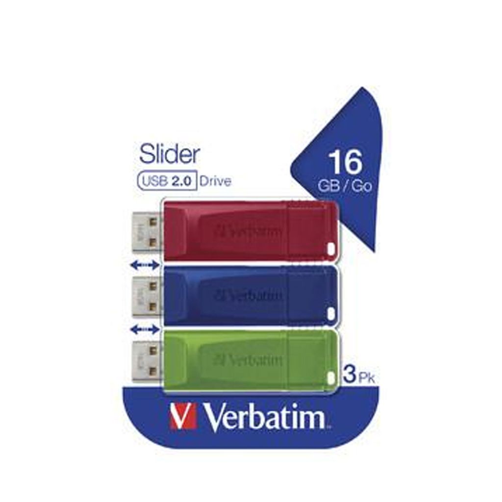 Verbatim Slider unità flash USB 16 GB USB tipo A 2.0 Blu, Immagine del prodotto 