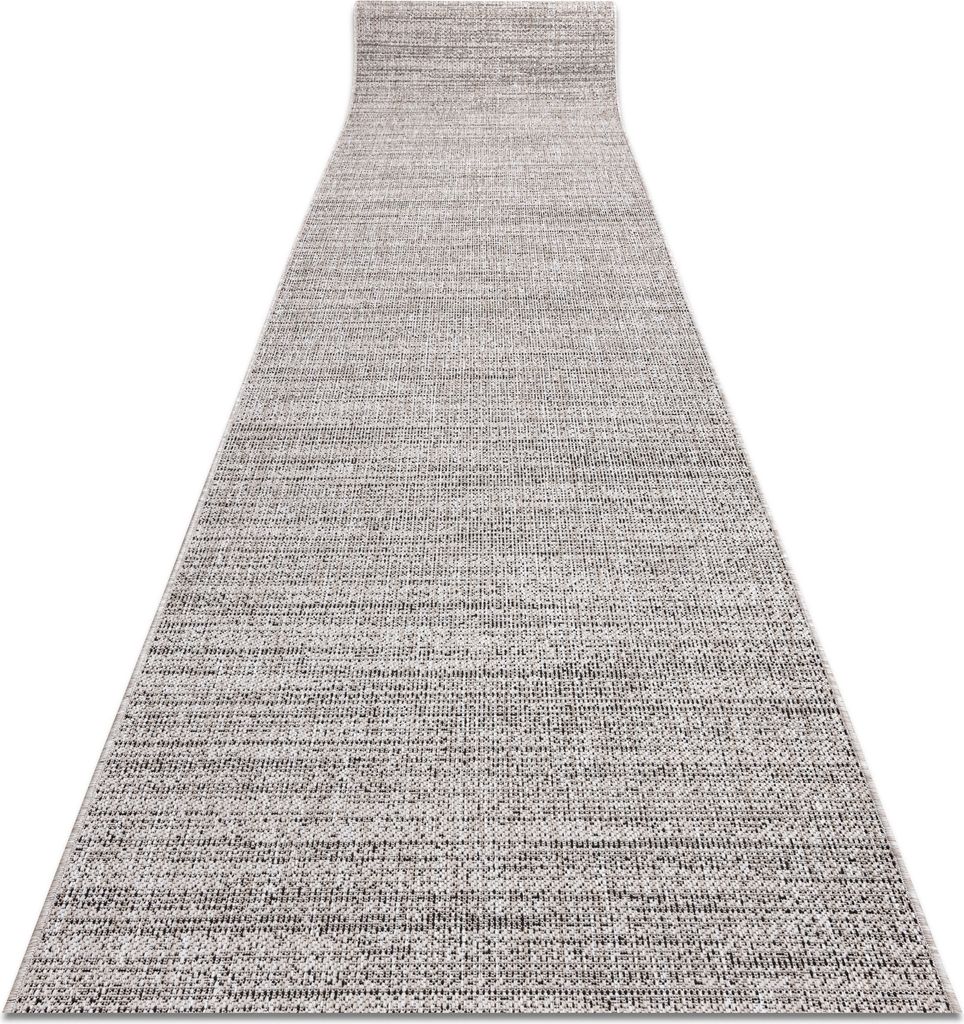 Läufer SIZAL FLOORLUX Modell 20389 silber / schwarz 100 cm Grau 100x110 cm