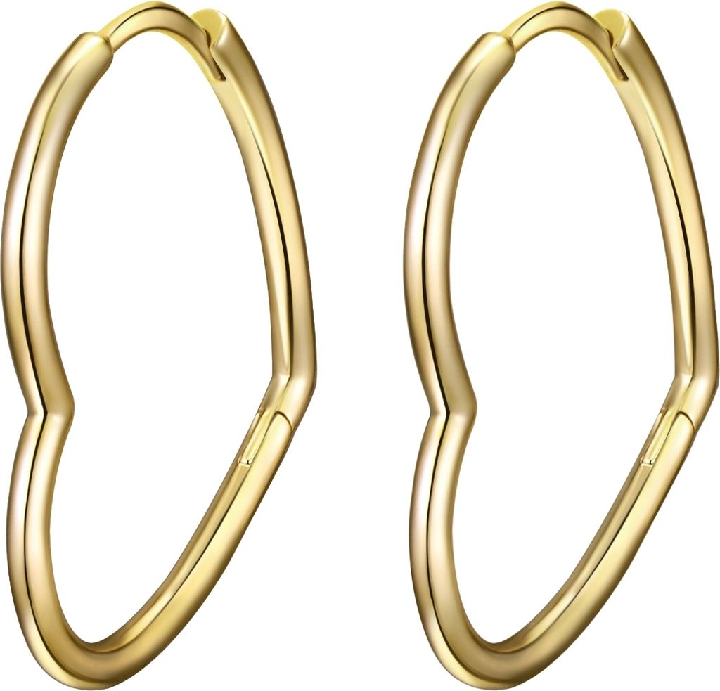 Lulu Jane Creolen Herz Messing 50071150