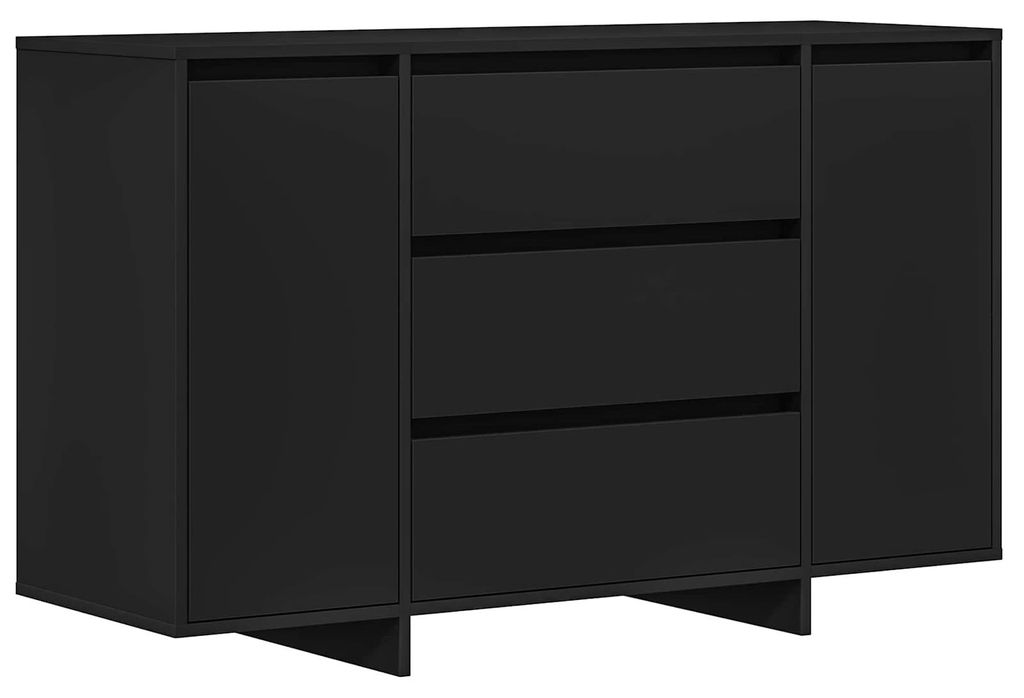 Sideboard mit Schubladen Schwarz 120 x 41 x 75 cm Holzwerkstoff