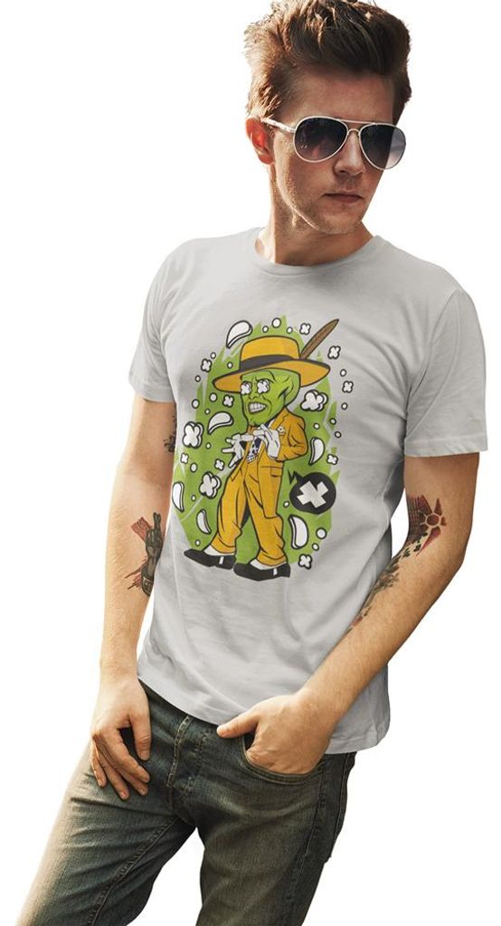 D&B Uni Polo PC00110 The Mask Grau-Größe 2XL