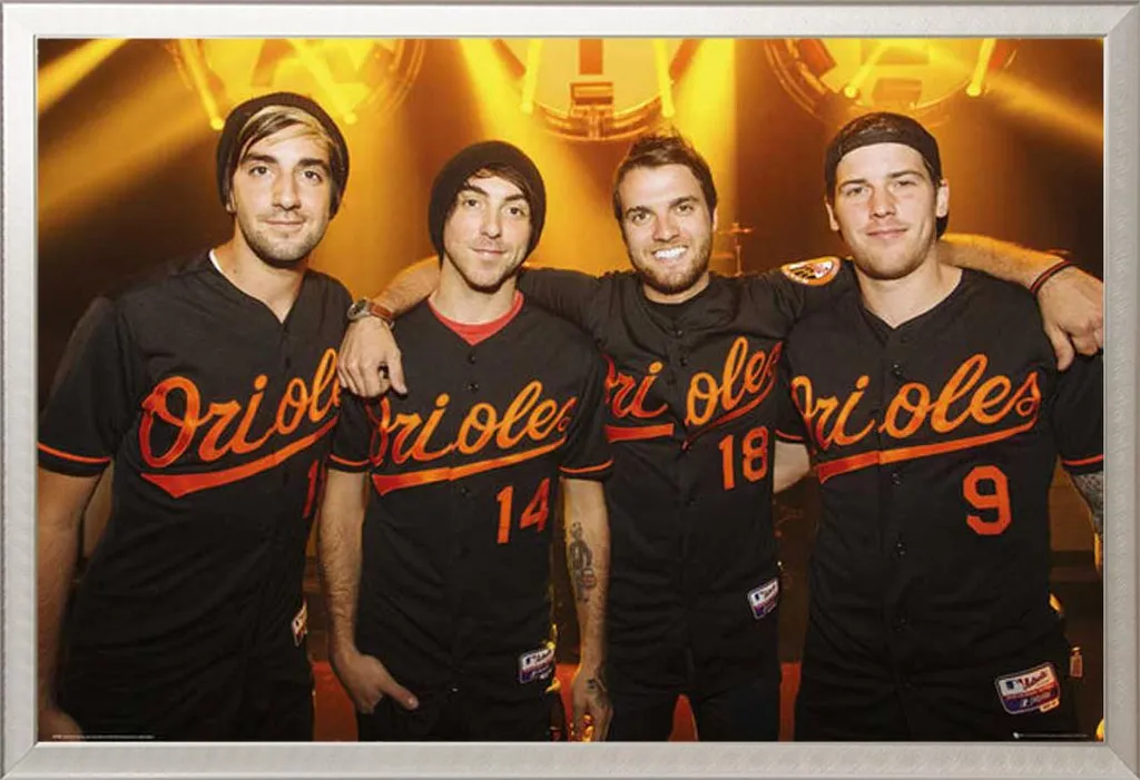 Poster Band All Time Low con Cornice Shinsuke Alluminio 61x91,5cm