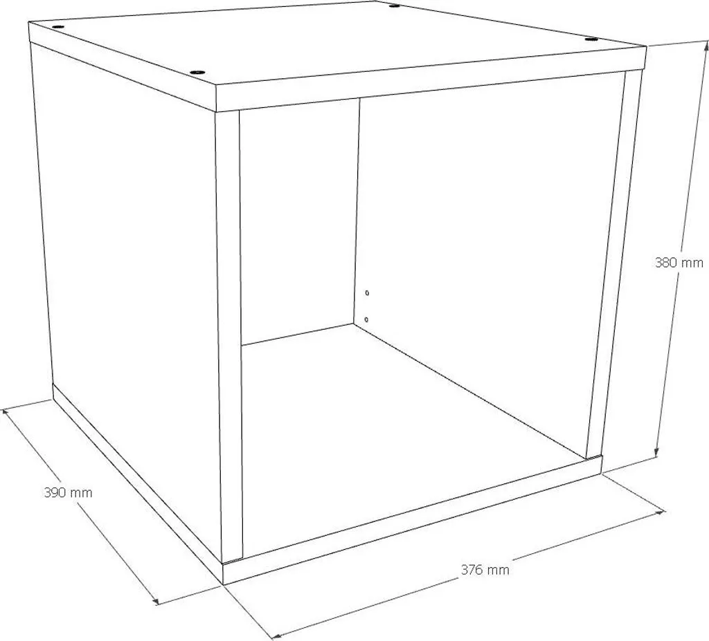 Bibliothèque modulaire MODUS 1x1 blanc - Cube de rangement empilable - 10