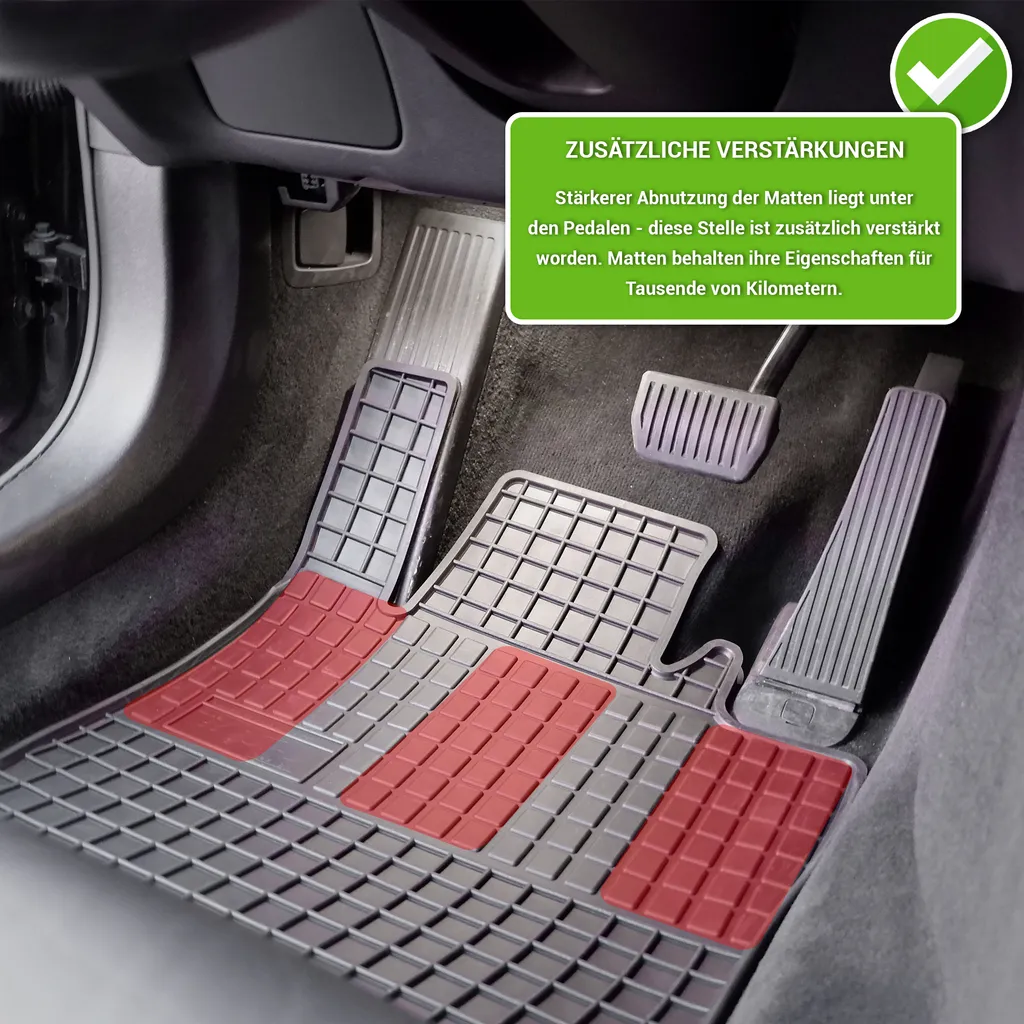 Set Tappeti in Gomma Peugeot RCZ (2010-2015) - Protezione 4 Stagioni - 6
