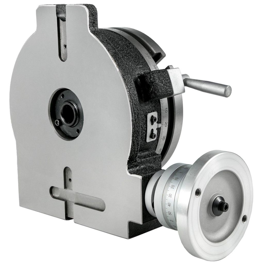 VEVOR Rundtisch 8 Zoll / 200 mm – Horizontal-Vertikal-Rundtisch mit 3-Nuten, MT-3-Aufnahme, 360° präzise Drehfunktion – ideal für Fräsmasch...