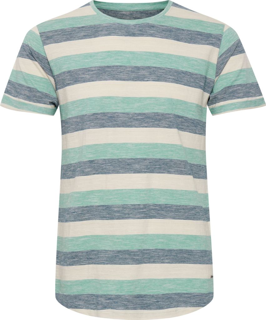 SOLID SDThicco Herren T-Shirt Kurzarm Shirt mit Streifen Rundhals-Ausschnitt 100% Baumwolle Regular fit