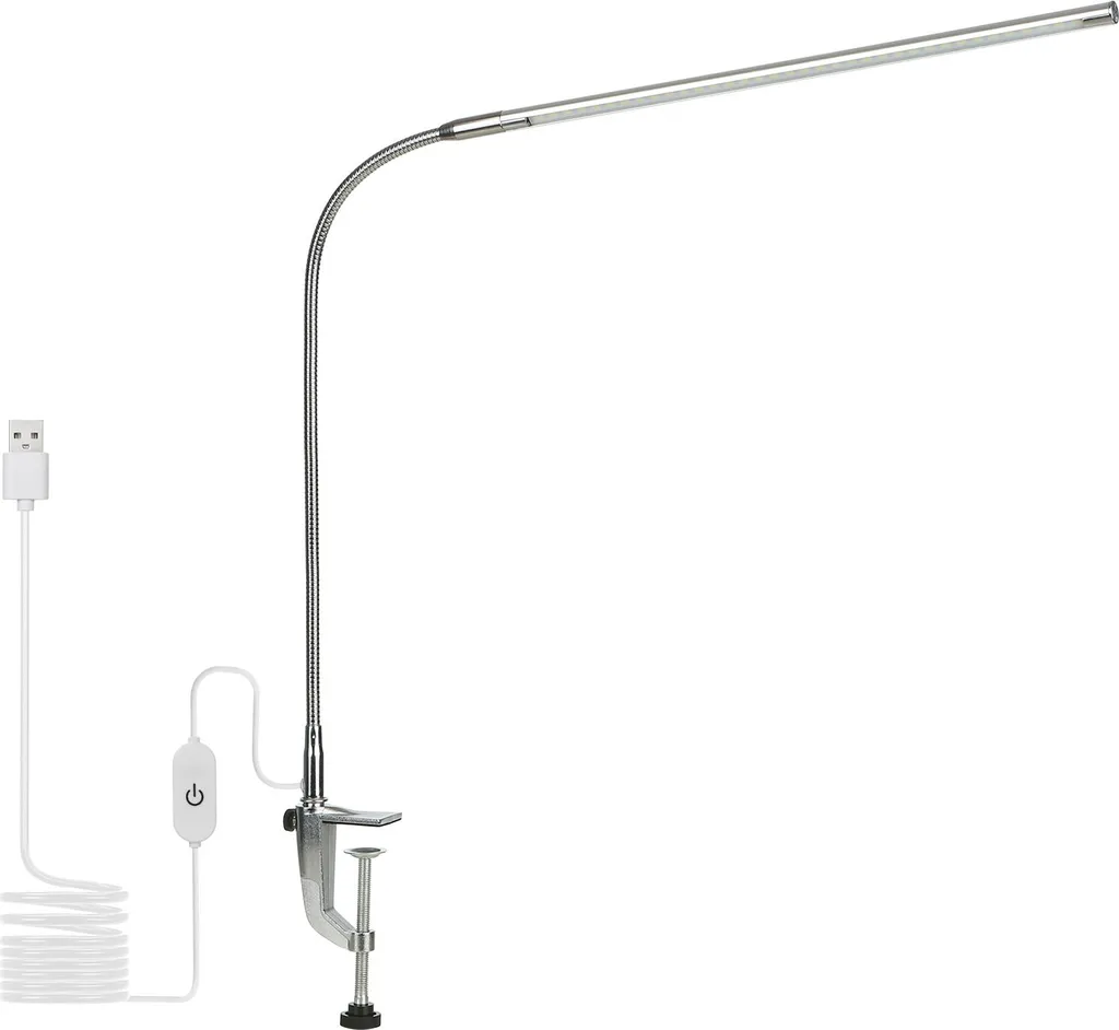 Lampe pour lit et bureau à fixer LED tactile USB éclairage ajustable - 5