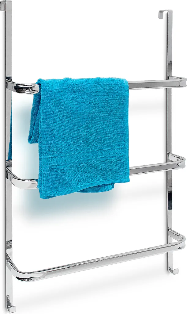 Porta Asciugamani Relaxdays Argento 10019259_0 - Soluzione Salvaspazio Bagno