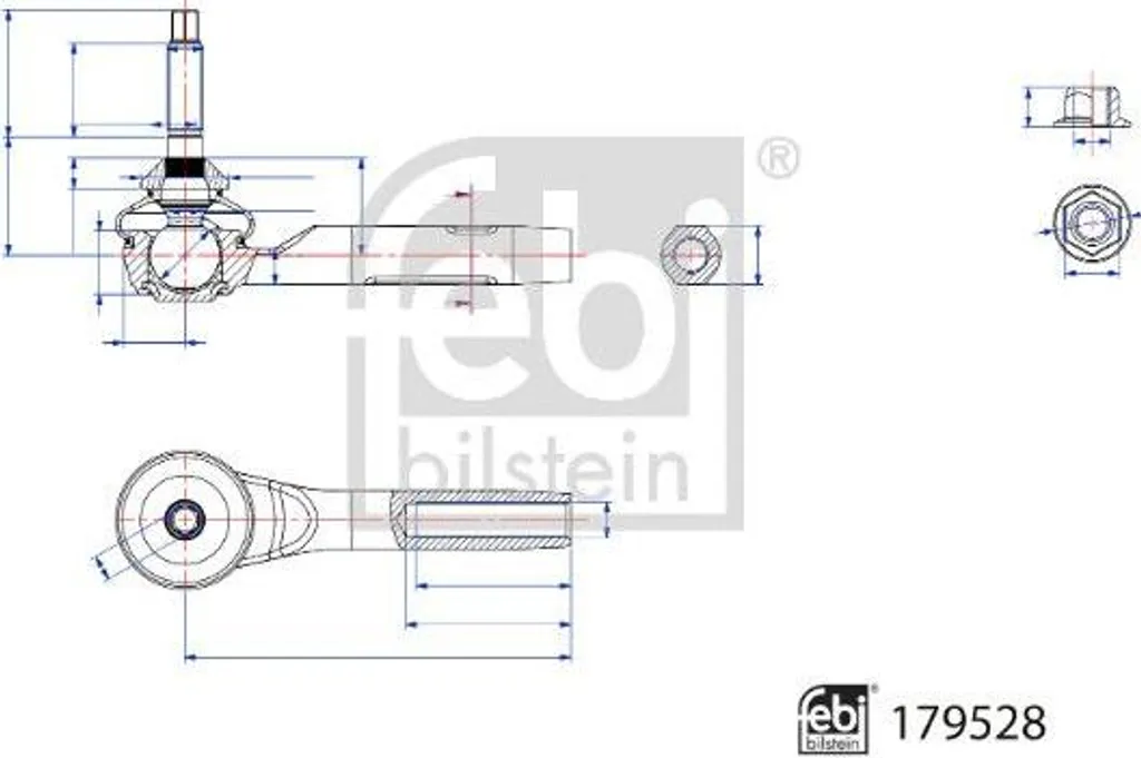 Supprimer jeu direction Tesla Model 3 et Y avec rotule FEBI 179528 OE