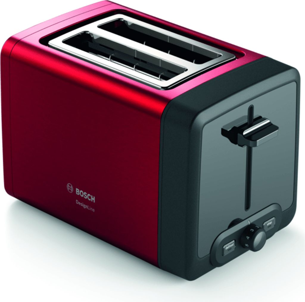 Bosch TAT4P424DE Toaster 2 Scheibe(n) 970 W Schwarz Rot