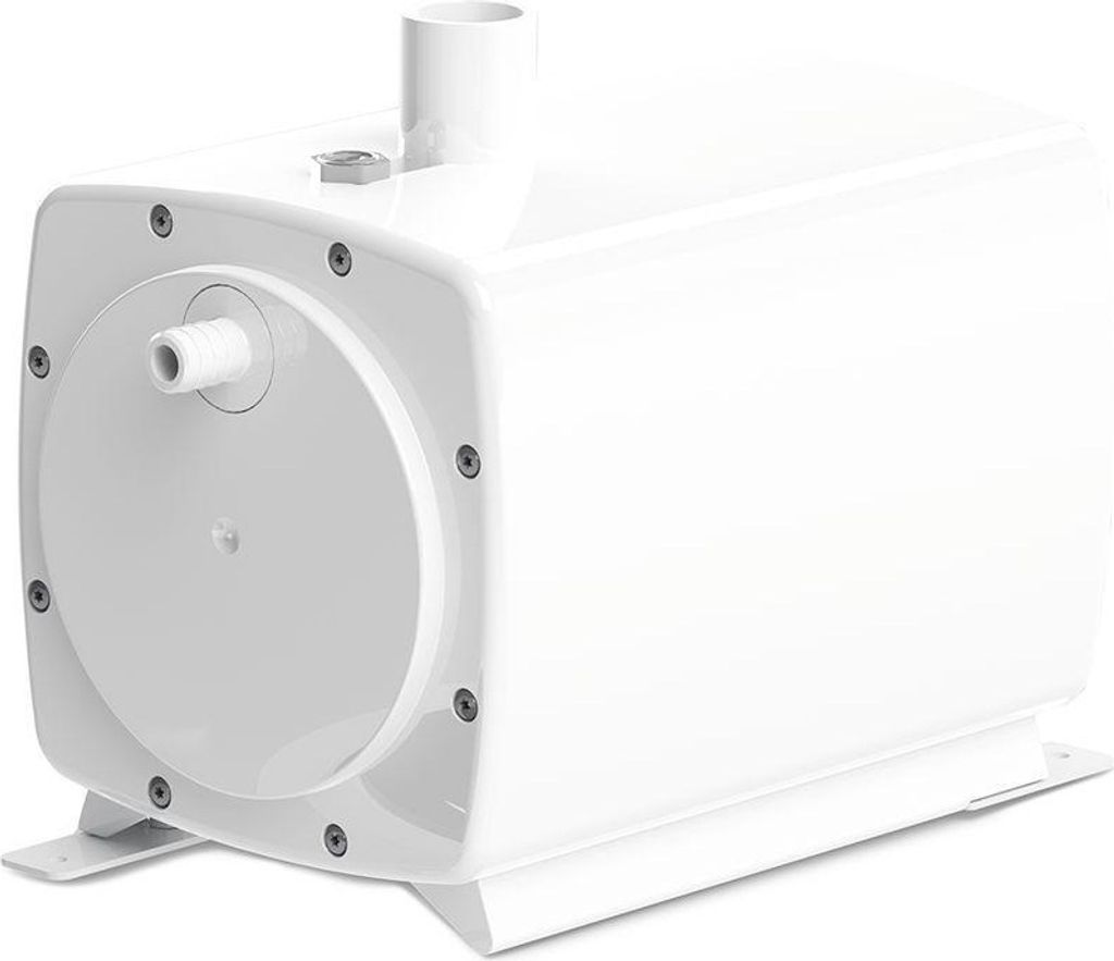 SFA Abwasser-Hebeanlage SaniFloor+3 mit Ablauf für extraflache Duschtassen Gesamthöhe 57 mm