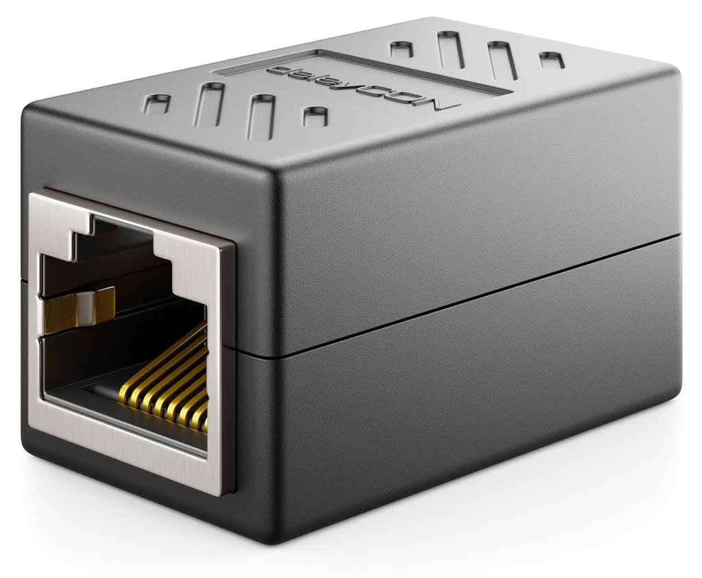 deleyCON RJ45 Kupplung 1000 Mbit Gigabit LAN Adapter, 1 Produktbild 