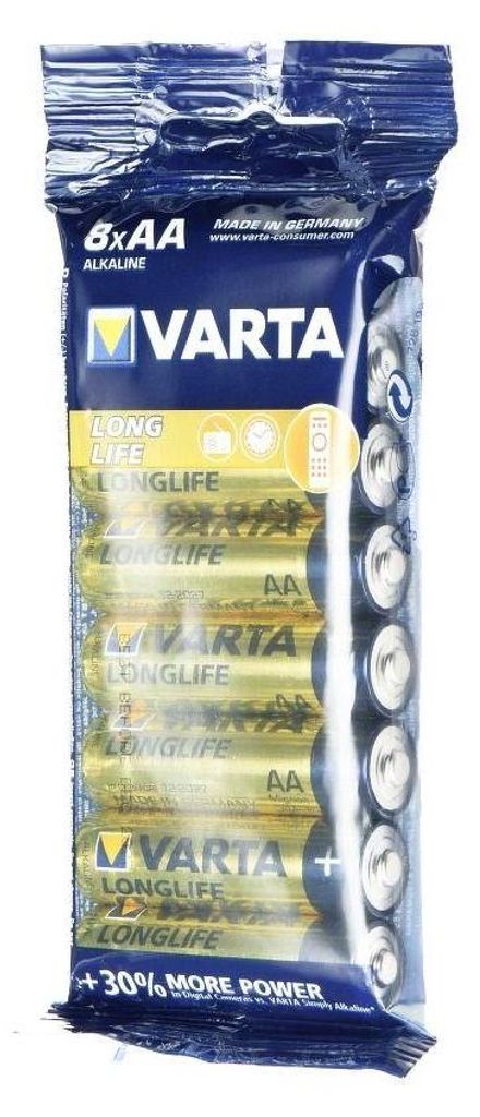 VARTA R6 (AA) 8 piles alcalines Longlife Image du produit 