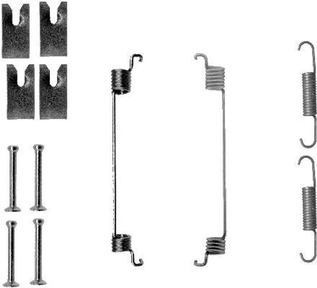 TEXTAR Zubehörsatz Bremsbacken 97031500 Hinten für OPEL Corsa D Schrägheck (S07) 0,09kg