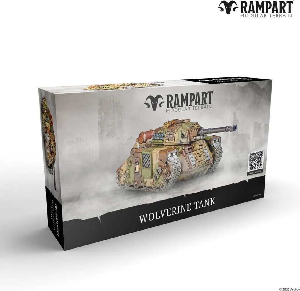 Tank Wolverine modulaire en résine avec tourelle mobile pour jeu