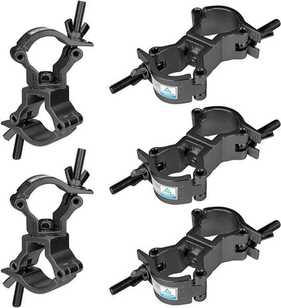 Pince de scène rotative noire 32-35mm pour fixer vos lumières sans limite