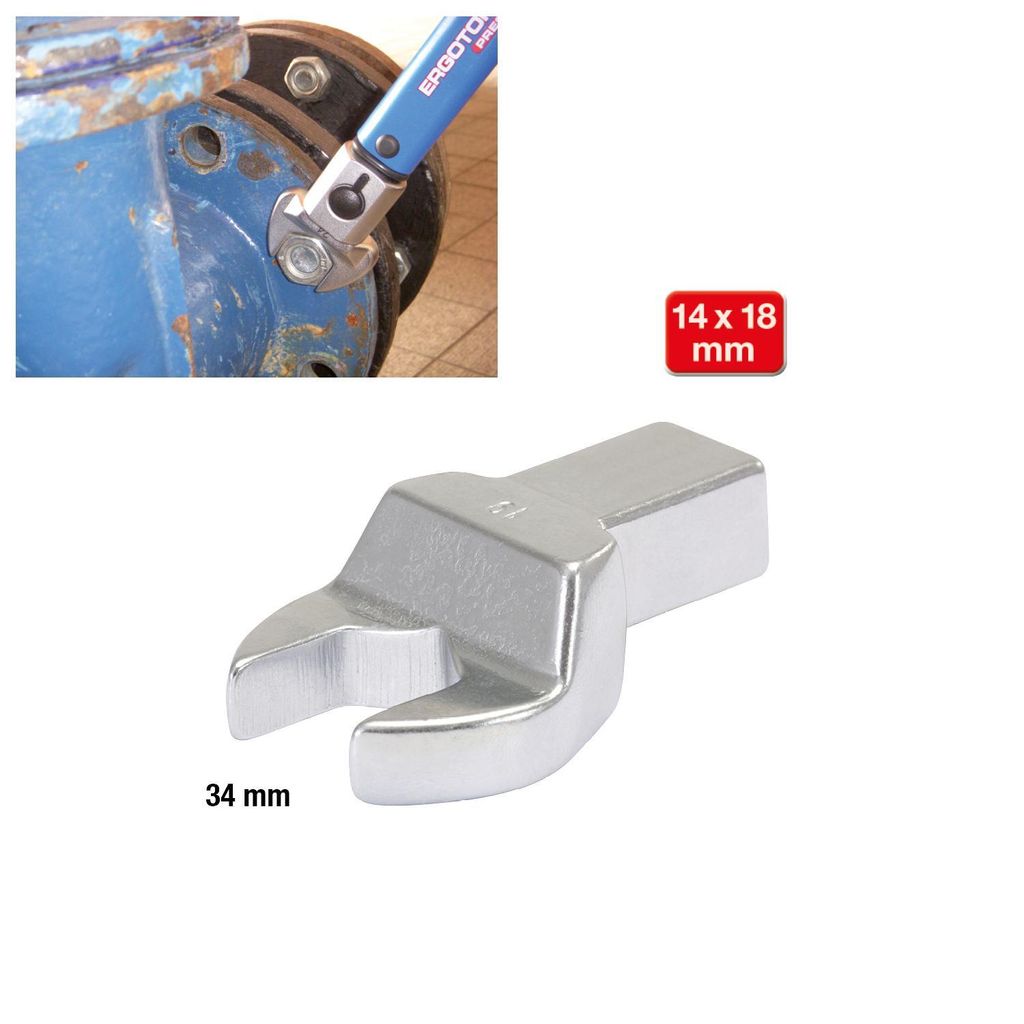 KS Tools 14x18 mm Einsteck-Maulschlüssel, 34 mm