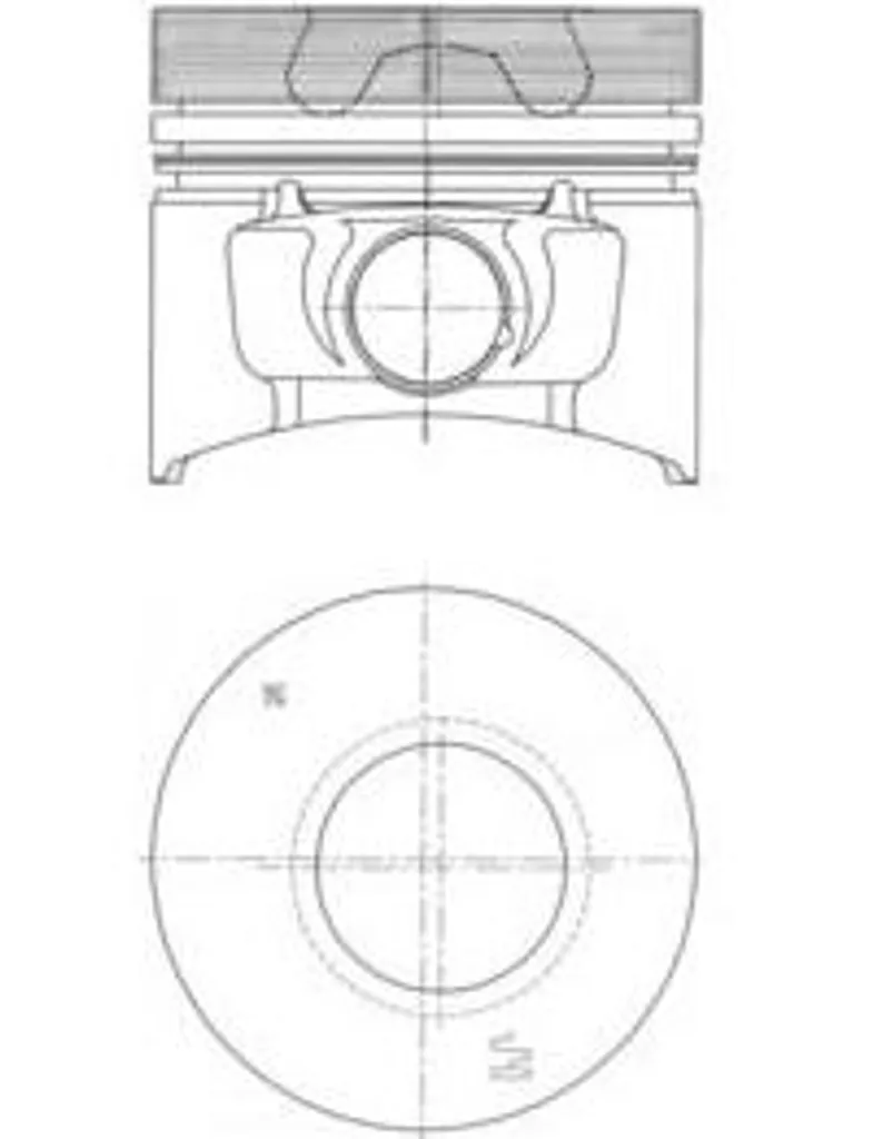Piston KOLBENSCHMIDT 40773610 OE 4281451 pour Mercedes Classe S