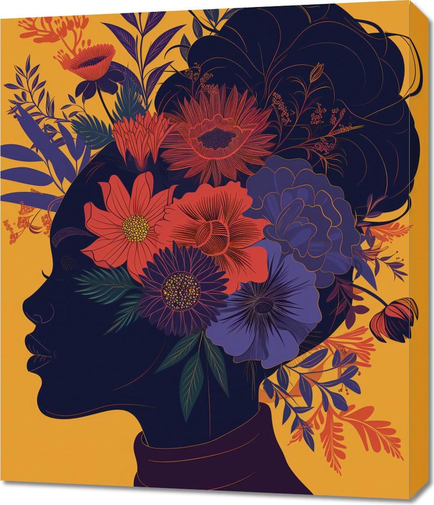 Bild 60x70cm Botanische Muse