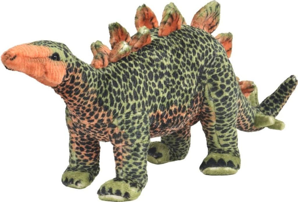 Plüschtier Stegosaurus Stehend Plüsch Grün und Orange XXL