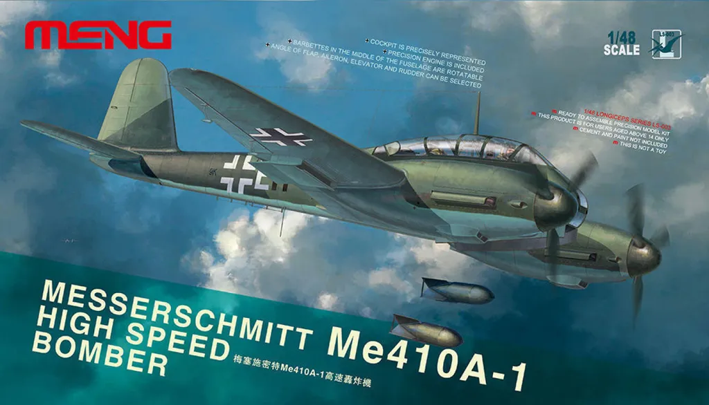 Messerschmitt Me-410A-1 Bombardier Rapide Maquette 1/48 Détails