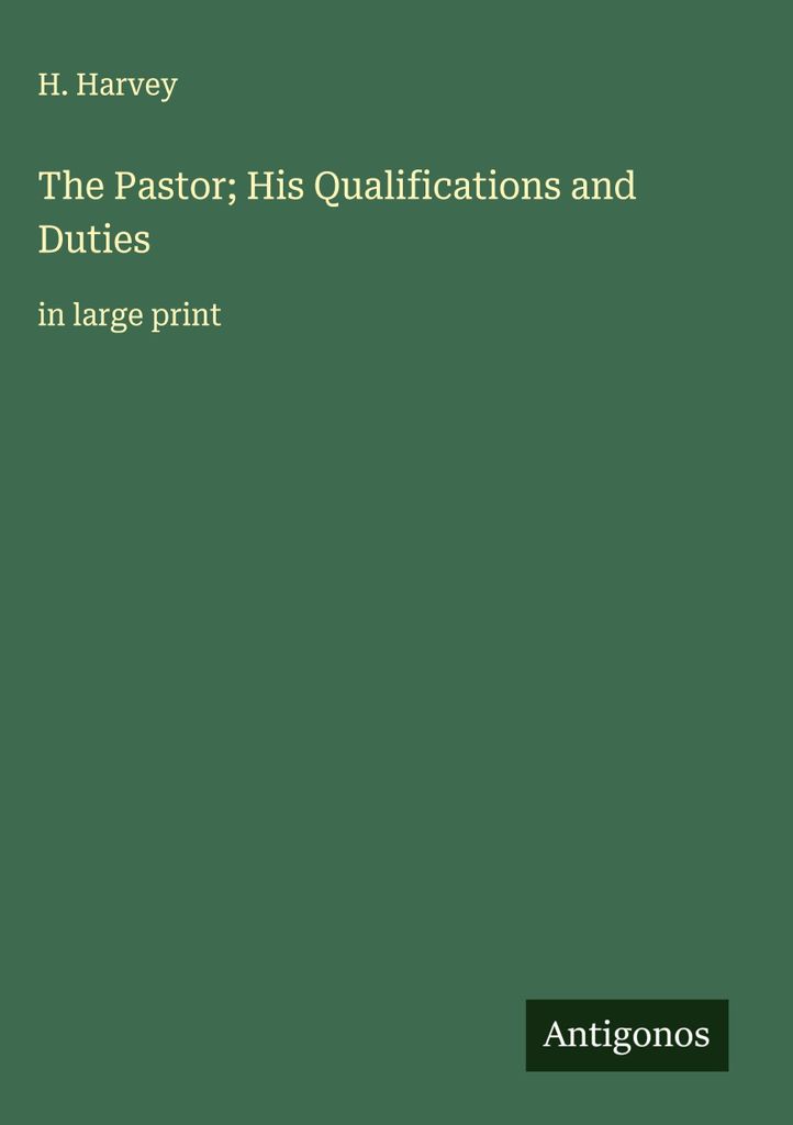 Der Pfarrer Seine Qualifikationen und Pflichten