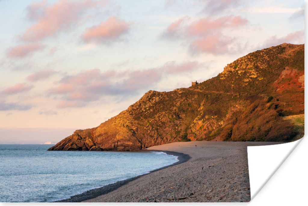 MuchoWow Poster Scharfe Felsen am Strand im Exmoor National Park, England 60x40 cm - Schlafzimmerdekoration