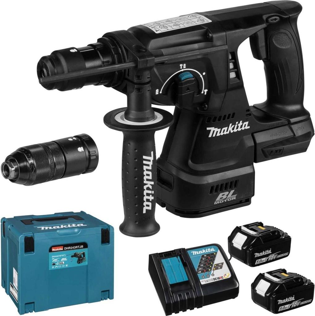 Makita DHR243RTJB Akku-Kombihammer Zdjęcie produktu 