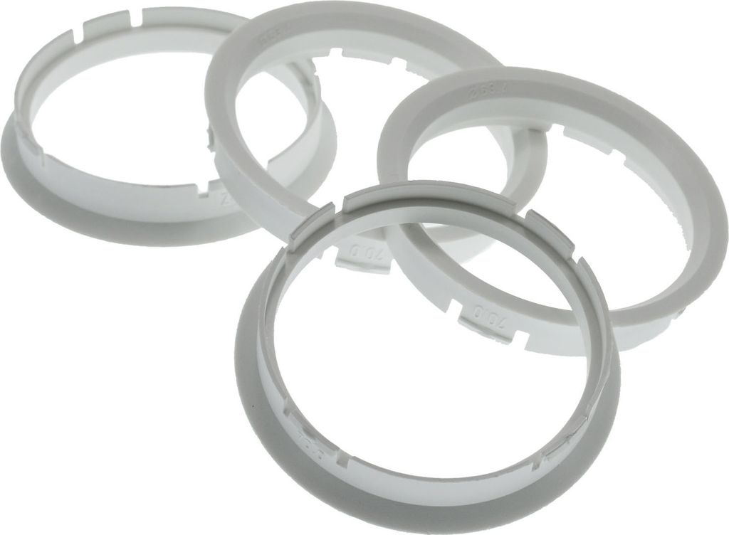 4x Zentrierringe 70,0 x 63,4 mm Weiß Felgen Ringe  Germany Produktbild 