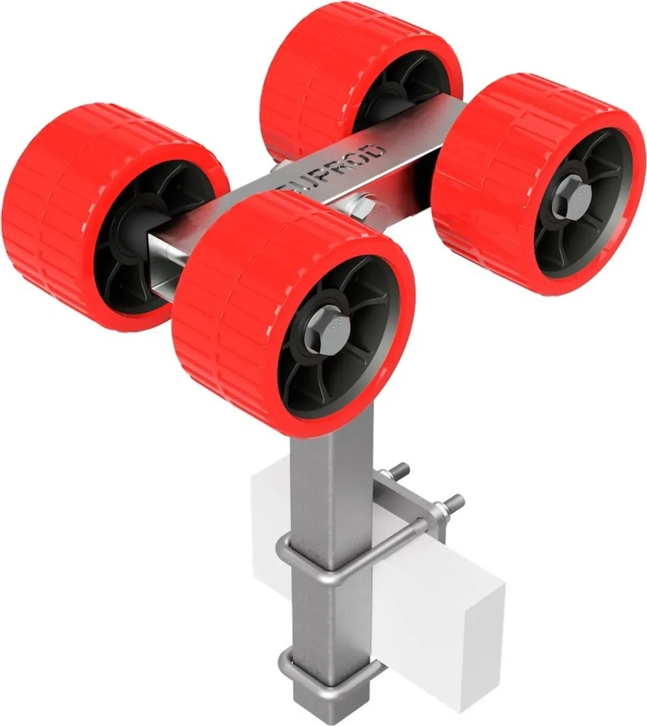 Set 4 Rotoli SUPROD RKSRLB-4-EVA Rosso per Carrello Barca e SUP