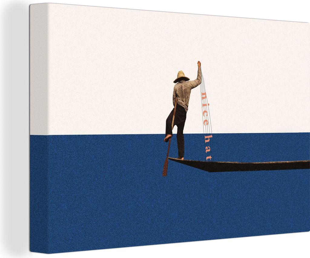 OneMillionCanvasses - Leinwandbilder - 140x90 cm, Frau - Komplimente - Abstrakt, Wandbilder Kunstdruck Wanddekoration - Foto auf Leinwand - Gemä...