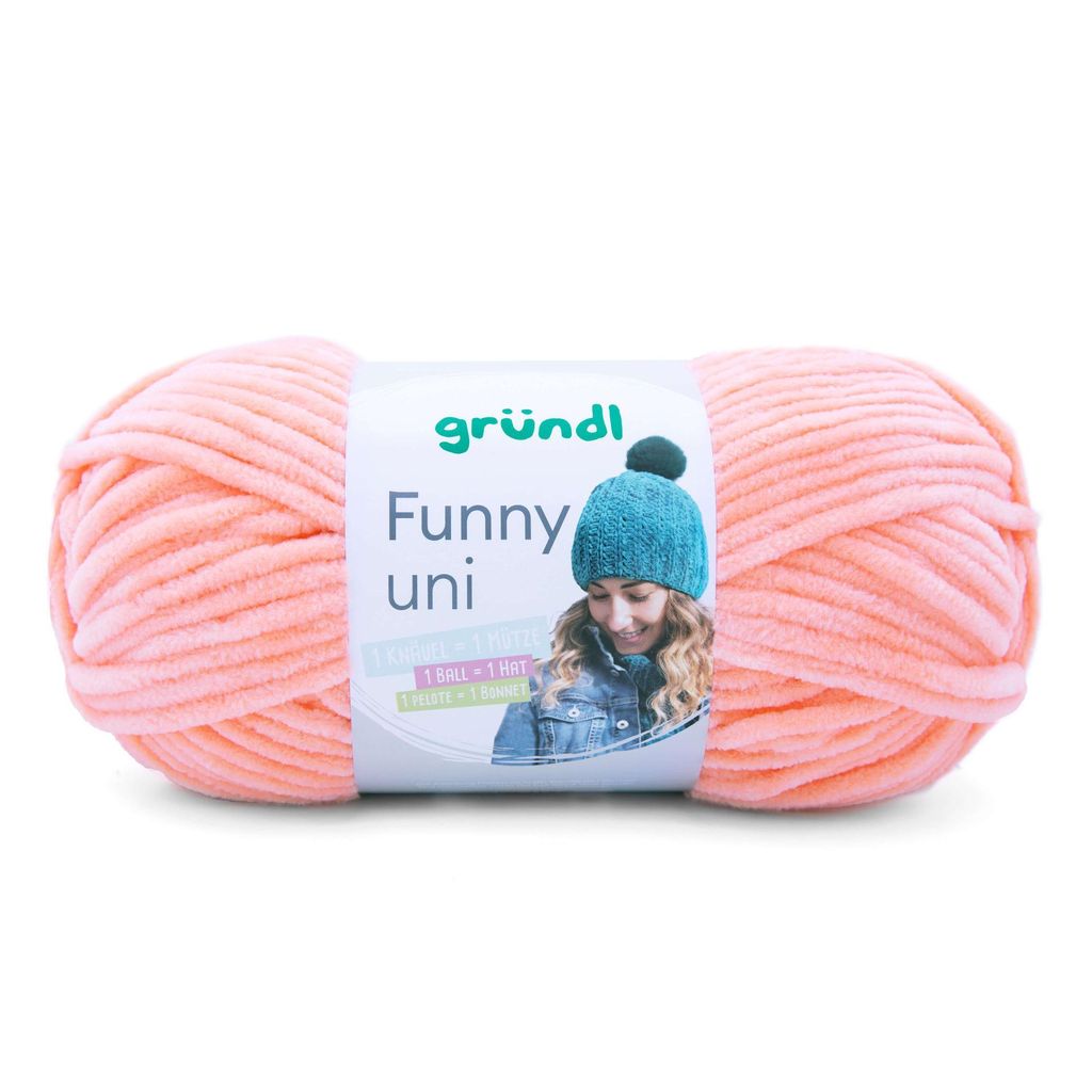 Gründl Chenillegarn Funny uni,100g/120m,Babywolle,100% Produktbild 