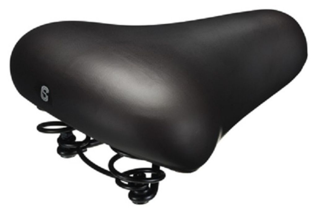 Selle Comfort City Budget Fahrradsattel mit Streichriemen Schaumstoff Schwarz