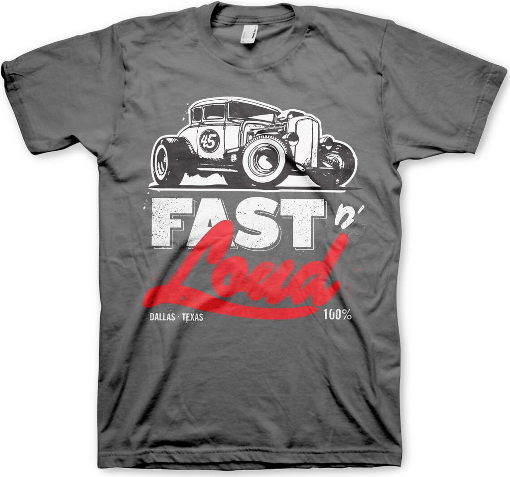 Fast N' Loud Hot Rod T-Shirt - Large - DarkGrey