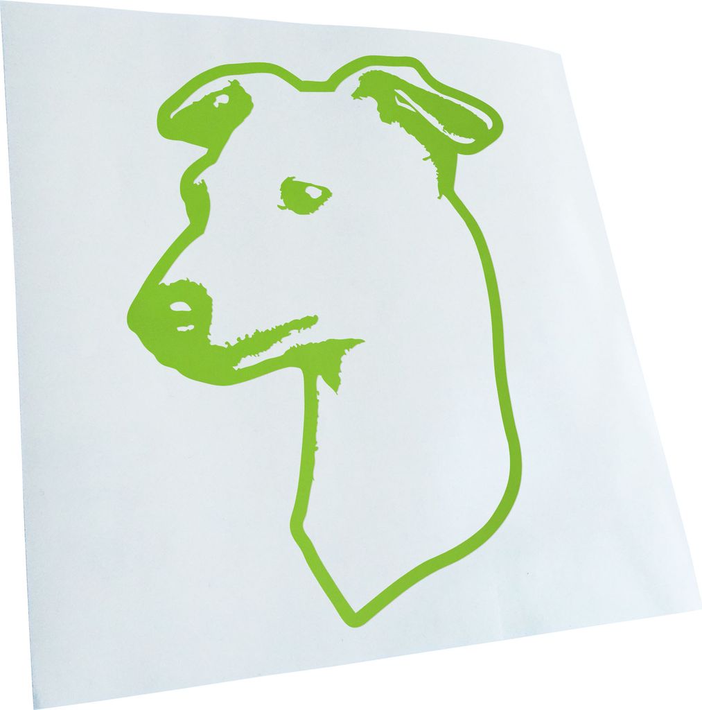 Kiwistar - Autoaufkleber - Italian Greyhound Hund - Lindgrün - 24x18cm - Aufkleber für Auto, Laptop, Fahrrad, LKW, Motorrad Mehrfarbig JDM Decal ...