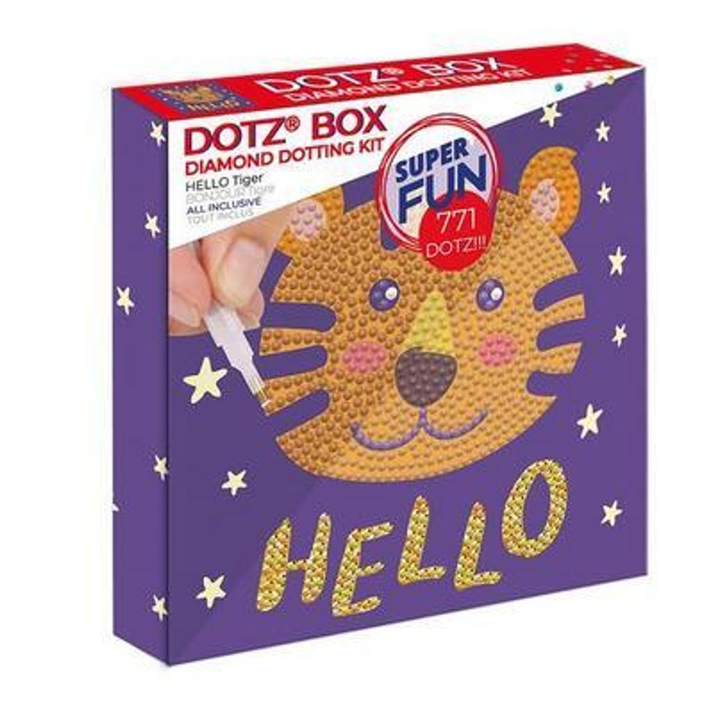 Diamond Dotz Hello Tiger, Animals, Tiger, Braun, 771 Stück(e), Anfänger, 150 mm