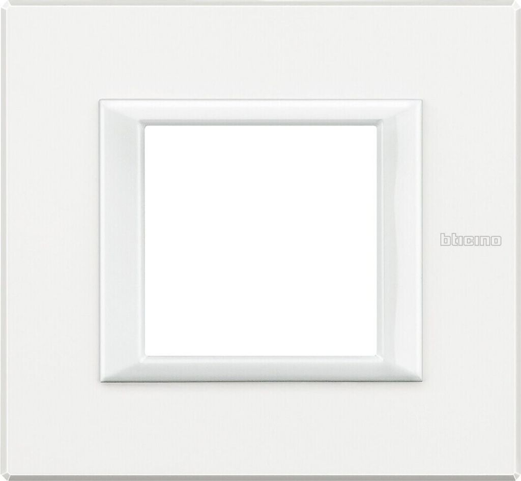Bticino RAHMEN 2MOD WHITE ALUMINIUM (HA4802HD) Produktbild 