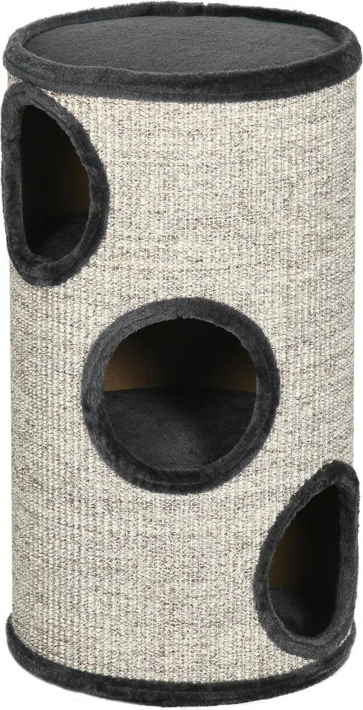 Tour à griffer pour chat 3 niveaux PawHut meuble en sisal