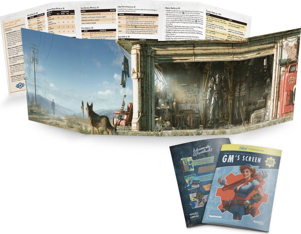 Fallout RPG GM Screen Booklet & Flysheet - Tabletop-Rollenspiel - ENG Edition