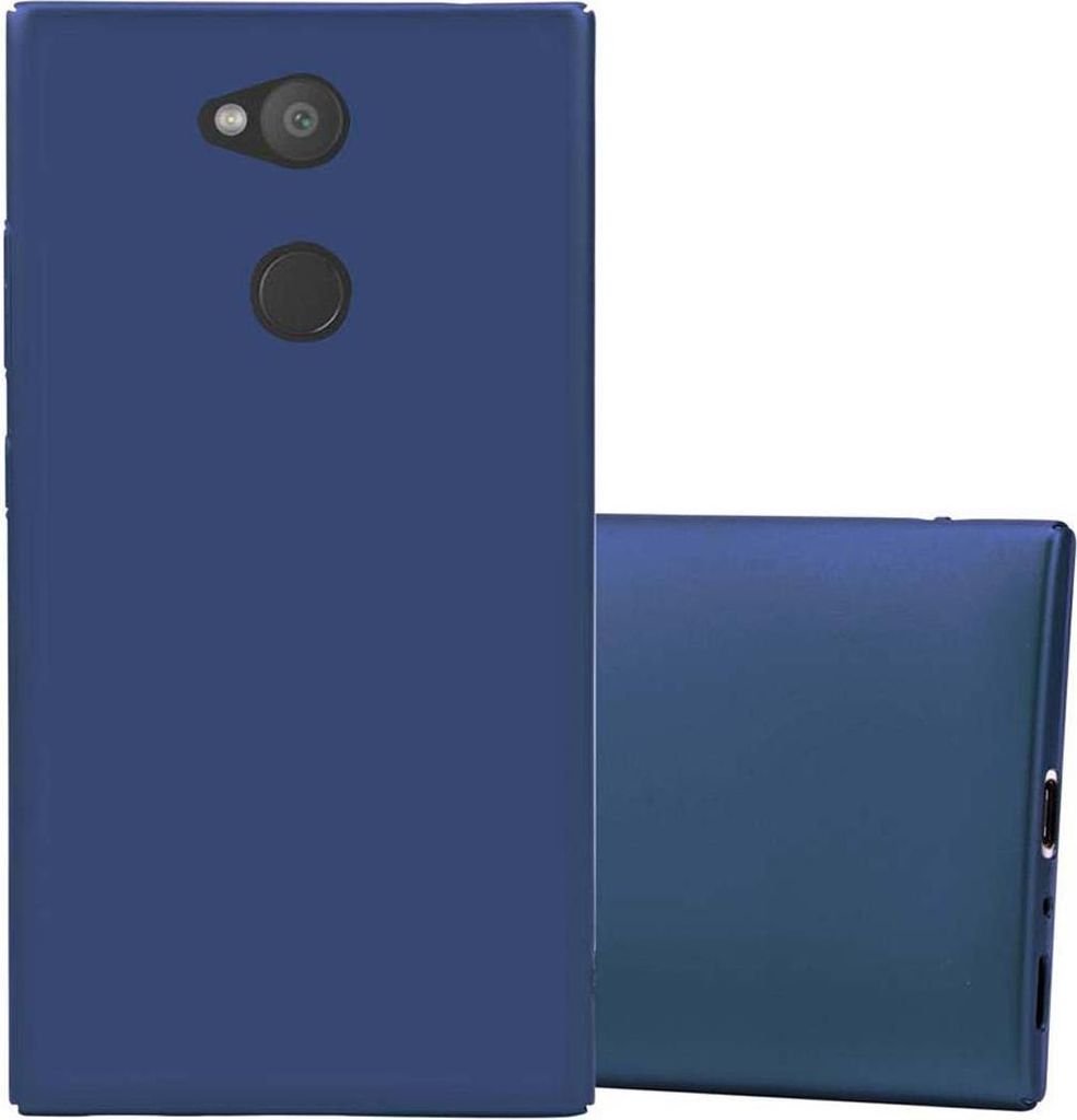 Cadorabo Hülle für Sony Xperia L2 Schutzhülle in Blau Hard Case Handy Hülle Etui