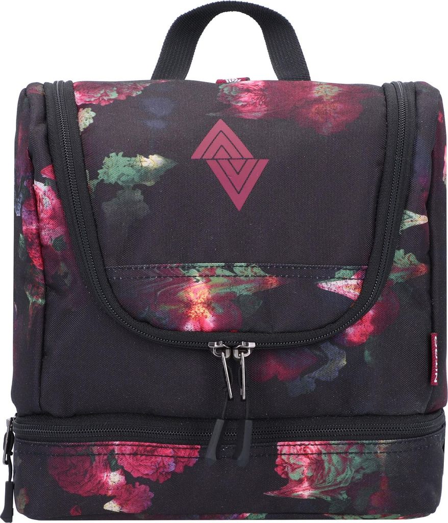 NITRO Kulturbeutel Waschtasche Kosmetiktasche zum Anhängen TRAVEL KIT BLACK ROSE
