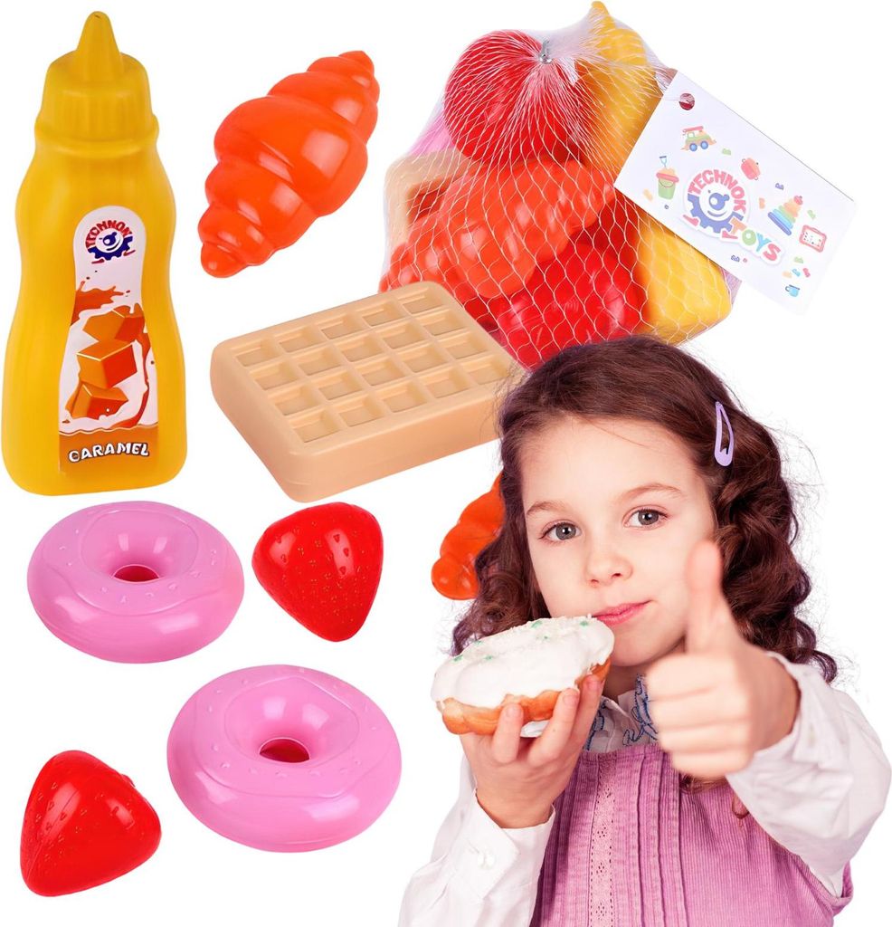 Süßspeisen-Set Charmante Desserts Süßigkeiten aus Kunststoff 8744