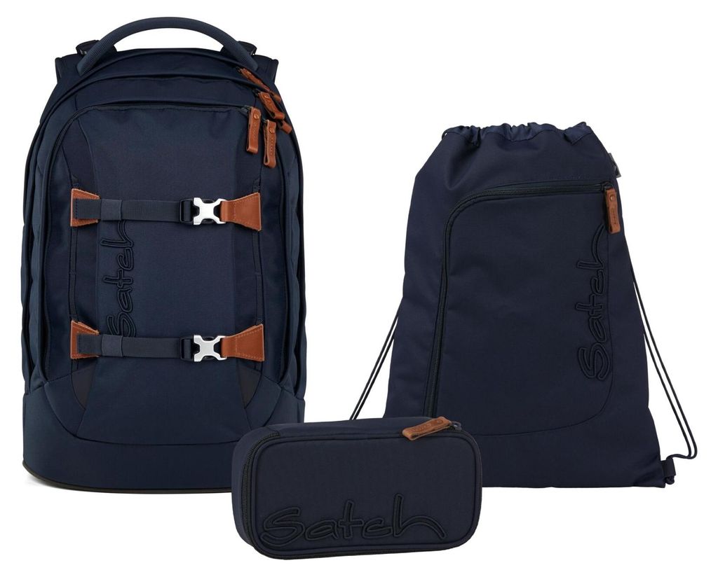 Satch, Schulrucksack-Set PACK Nordic Blue 3-teilig, ab 5. Produktbild 