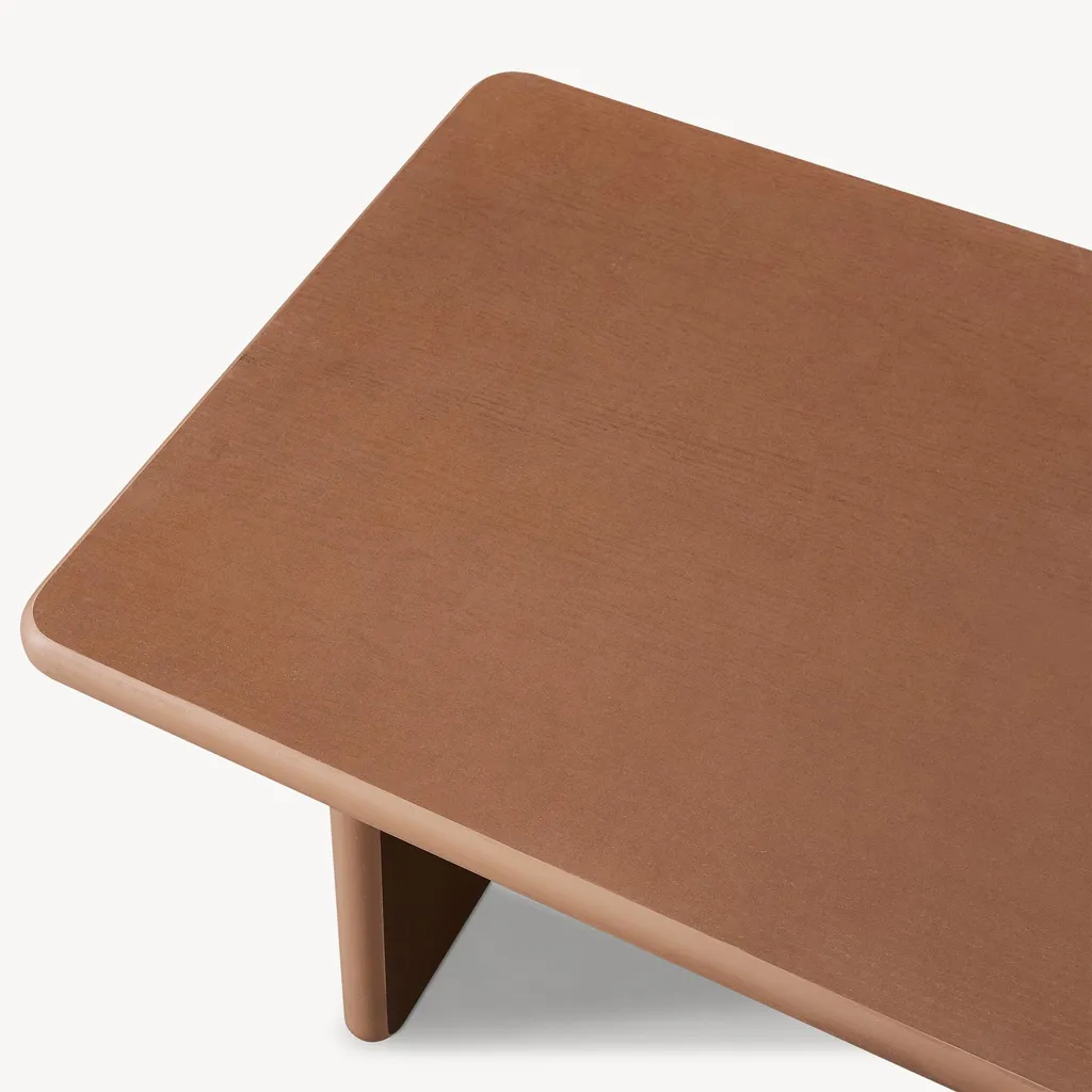 Table basse robuste aspect noyer Gäljami en MDF facile à entretenir - 9