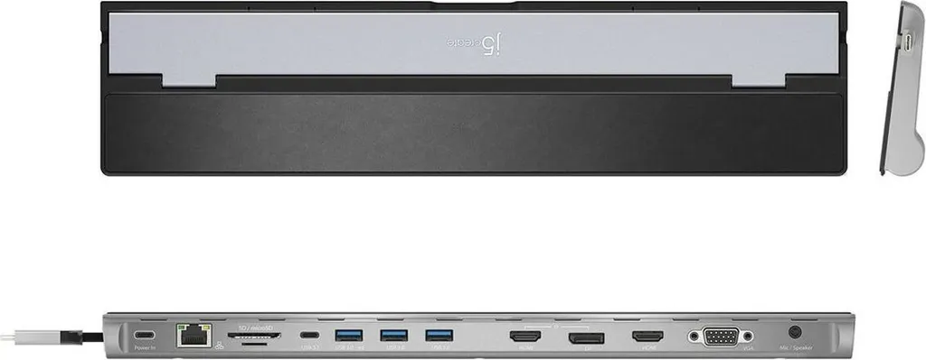 Station de Travail j5create JCD543-N pour Télétravail et Multi-Écrans