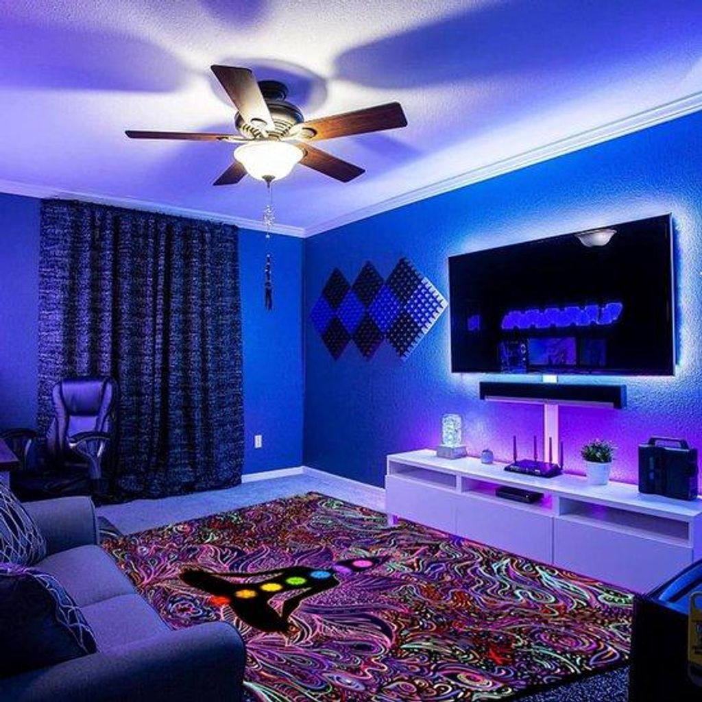 Yogamat für Meditation und Pilates, UV-leuchtendes, antislip-Tapis, Neonlicht, 180 x 120 cm