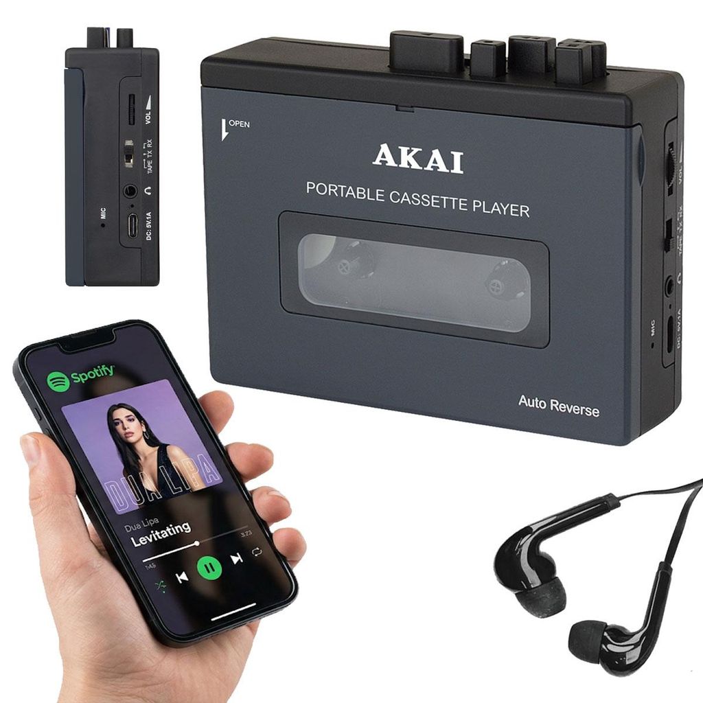 Walkman Odtwarzacz Kaset Akai Pocket Tape Bluetooth 5.4 Zdjęcie produktu 
