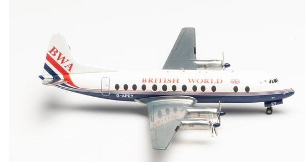 Herpa 571463 - 1/200 British World Airlines Vickers Viscount 800 - Neu